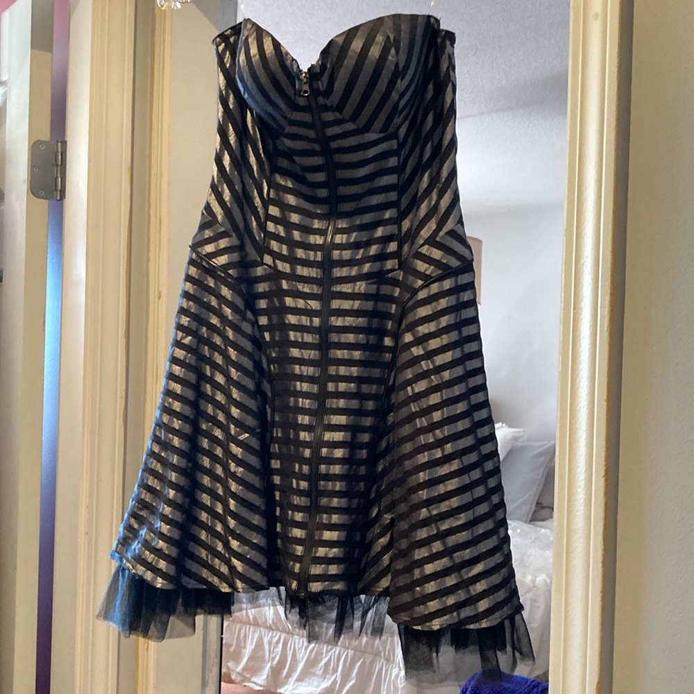 Rocker/grunge dress with zippers